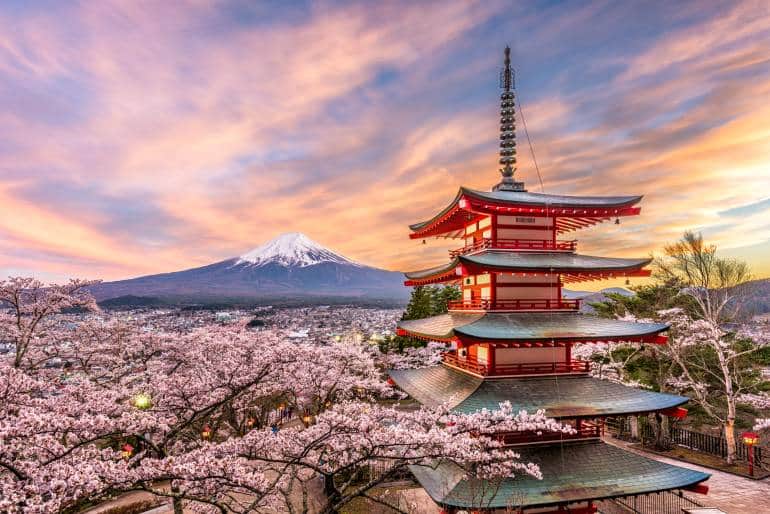 best places to visit in Japan during cherry blossom season