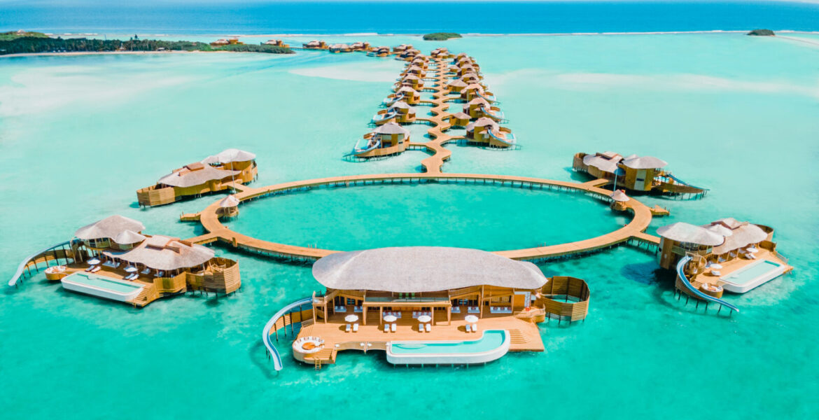 luxury overwater bungalows in Maldives with private pool
