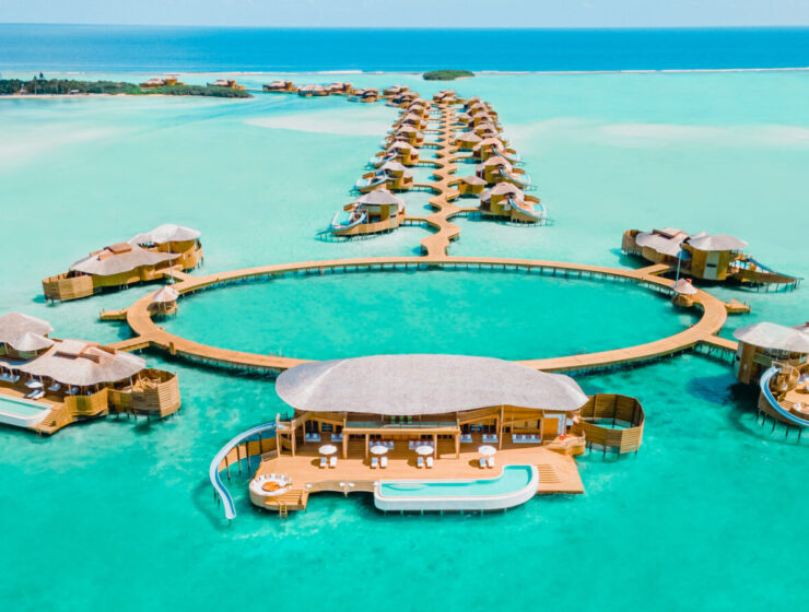 luxury overwater bungalows in Maldives with private pool
