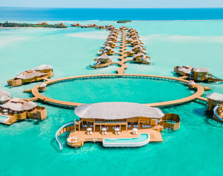 luxury overwater bungalows in Maldives with private pool